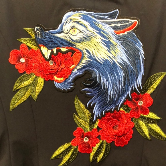 Relove Handmade Wolf Patch Jacket - Picture 4 of 4
